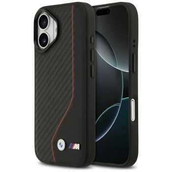 BMW iPhone 17 vāciņš M Carbon Line & Logo MagSafe, sarkans