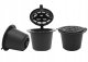 Reusable Refillable Coffee Capsules Pods for Nespresso Coffee Machines, Set of 5
