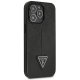 Чехол Guess Saffiano Triangle Logo для iPhone 14 Pro, черный