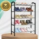 Обувница в прихожую лофт 5 полок стеллаж для обуви, черный