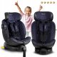 Nukido Aero Line bērnu autosēdeklītis 0-36 kg Isofix, melns/tumši zils