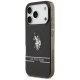 U.S. Polo Assn. iPhone 17 Pro vāciņš DH and Bottom Stripe Logo MagSafe, melns