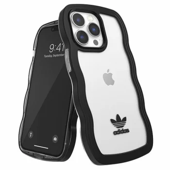 Adidas iPhone 13 / 13 Pro vāciņš OR Wavy Case, melns/caurspīdīgs