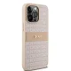 Чехол Dkny для iPhone 15 Pro Max Leather Mono Stripe & Metal Logo, розовый