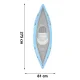 Надувной каяк Bestway Hydro-Force Cove Champion X1, 275 x 81 см