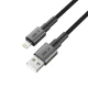 Кабель Tech-Protect Ultraboost DNA USB-A / Lightning 12W / 2.4A 25 см, серый