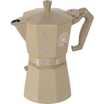 Bialetti Moka Exclusive Induction Espresso Maker, 6 Cups, Sand
