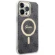 Guess iPhone 14 Pro Max vāciņš 4G MagSafe, melns