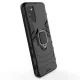 Hibrīda vāciņš Ring Armor priekš Samsung Galaxy A03s (166.5) ar gredzena turētāju, melns