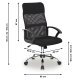 Ergonomic Office Chair ModernHome with Breathable Mesh Back and Swivel Base, Black