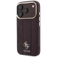 Guess Stripe Peony 4G Logo MagSafe vāciņš iPhone 18 Pro / 17 Pro, bordo