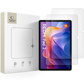 Tech-Protect Glass Fit+ Tempered Glass for Xiaomi Redmi Pad 2 11.0 / SE 11.0 (2-pack), Transparent