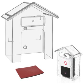 Durvju zvana aizsargjumtiņš Ruhhy ūdensnecaurlaidīgs, caurspīdīgs