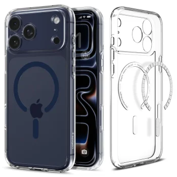 Spigen Ultra Hybrid MagSafe vāciņš iPhone 17 Pro Max, Clear Navy Blue