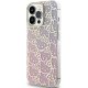 Apple iPhone 15 Pro Max 6.7\'\' Hello Kitty IML Gradient Electrop Crowded Kitty Head Cover Case, Pink