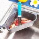 Corner Kitchen Sink Organizer with Suction Cup, White