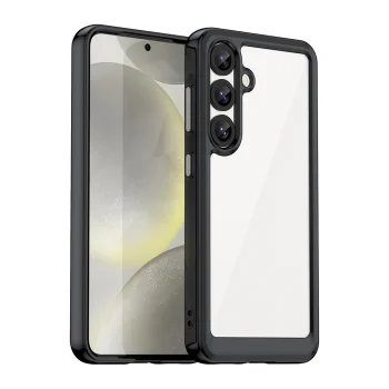 Чехол Outer Space Case с гелевой рамкой для Samsung Galaxy S25 черный