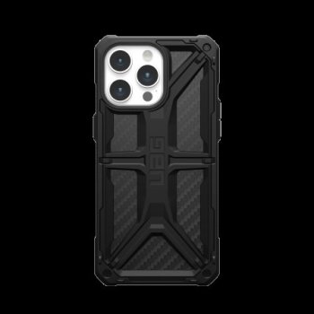 Apple iPhone 15 Pro Max 6.7'' UAG Monarch Hard Case Cover, Black Carbon | Telefona Maciņš Vāciņš Apvalks Bampers