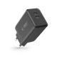 Сетевое зарядное устройство Tech-Protect NC45W-GAN 2x USB-C 45W, черное