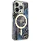 Guess iPhone 14 Pro vāciņš Leopard MagSafe, zils