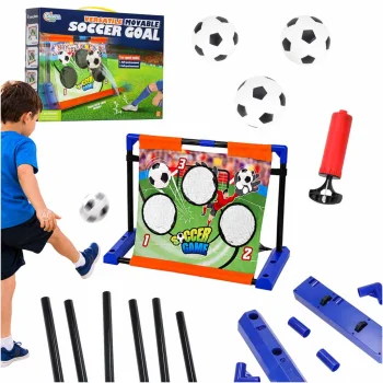 Pārvietojami futbola vārti ar kustīgu mērķi un 3 bumbām
