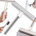 Logu tīrītājs ar rokturi un slotiņu rievām, 22 cm