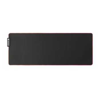 Большой игровой коврик для мыши с RGB-подсветкой 800x300 мм, черный