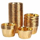 Papīra formiņas kēksiņiem 50 gab., zelta