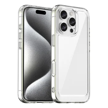Outer Space caurspīdīgs vāciņš ar gelu rāmi iPhone 16 Pro Max | Case With Gel Frame - Clear