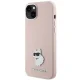 Чехол Karl Lagerfeld для iPhone 15 Plus HC Silicone C Metal Pin, розовый