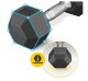 Шестигранная гантель 4Fizjo HEX 5 кг, Черная