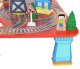 Bērnu Spēļu Rotaļu Koka Dzelzceļš Vilciena Sliežu Trase ar Vilcieniem, 88 elementi | Kid\'s Wooden Railway Train...