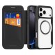 Dux Ducis iPhone 17 Pro atverams vāciņš maciņš grāmatiņa Skin X Pro, melns