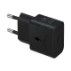 Зарядное устройство Samsung EP-T2510XBEGEU GaN 25W с кабелем USB-C, черное