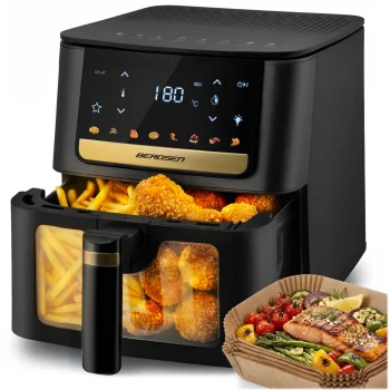 Air Fryer Berdsen BD-655 6.5 L 1700 W with Baking Paper Liners, Black