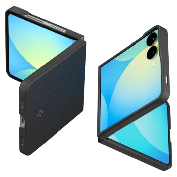 Spigen AirSkin Aramid vāciņš Samsung Galaxy Z Flip 7 Melns