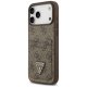 Guess 4G Nauble Card Triangle Phone Case Cover iPhone 17 Pro Max - Brown