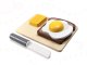 Wooden toaster toy for children, white + accessories