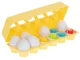 Attīstošā Rotaļlieta Formu Krāsu Šķirotājs \"Olas\", 12 gab. | Educational Toy Color Shape Digit Sorter...