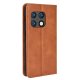 OnePlus 10 Pro Vintage Style Magnetic Leather Wallet Case Cover, Brown | Чехол для Телефона...
