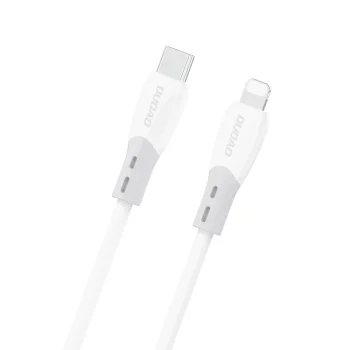 Dudao L25SX USB-C uz Lightning kabelis 30W 2m, balts