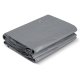 Plonos PL-501 aizsargtents 500 x 400 cm, 260 g/m2, sudraba/melns