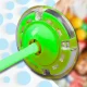 Skipper leg hula hoop Mīksta gumijas lecamaukla ar LED apgaismojumu Zaļa krāsā