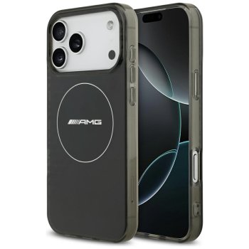 Mercedes AMG Double Layer Transparent Smoked MagSafe vāciņš iPhone 17 Pro Max - Melns