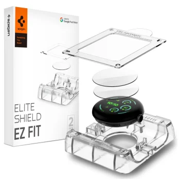 Гидрогелевая защитная пленка Spigen Elite Shield EZ Fit для Google Pixel Watch (45 мм),...