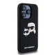 Karl Lagerfeld iPhone 15 Pro Max Case Silicone Karl & Choupette MagSafe, Black