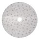 Ruhhy Christmas Tree Skirt Mat with Silver Stars, 90 cm, White/Silver
