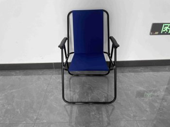 Saliekams tūrisma krēsls viegls kempingam un pludmalei, bēšs