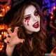 Vampire Halloween Makeup Kit with Fake Blood