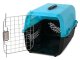 Solid 48 cm pet carrier for dogs, cats and rabbits blue